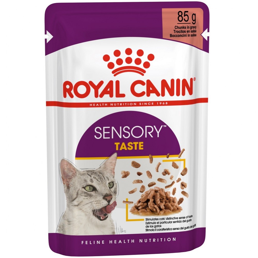 Royal Canin Sensory Taste Chunks In Gravy Pouches /Храна За Израснали Капризни Котки/-12x85гр