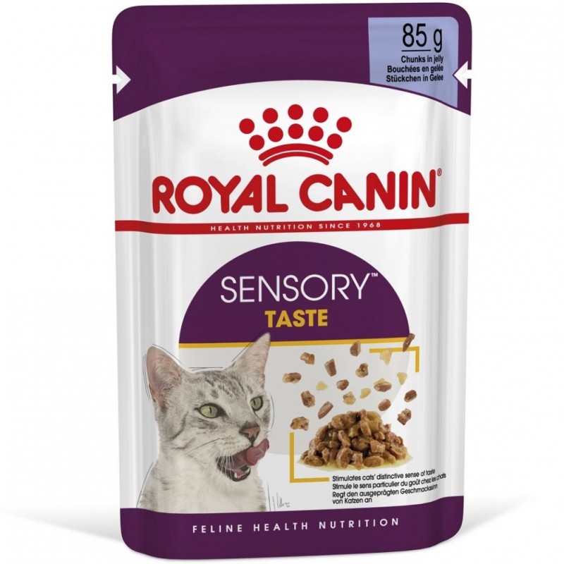 Royal Canin Sensory Taste Chunks In Jelli Pouches /Храна За Израснали Капризни Котки/-12x85гр Royal Canin Sensory Taste Chunks In Jelli Pouches /Храна За Израснали Капризни Котки/-12x85гр
