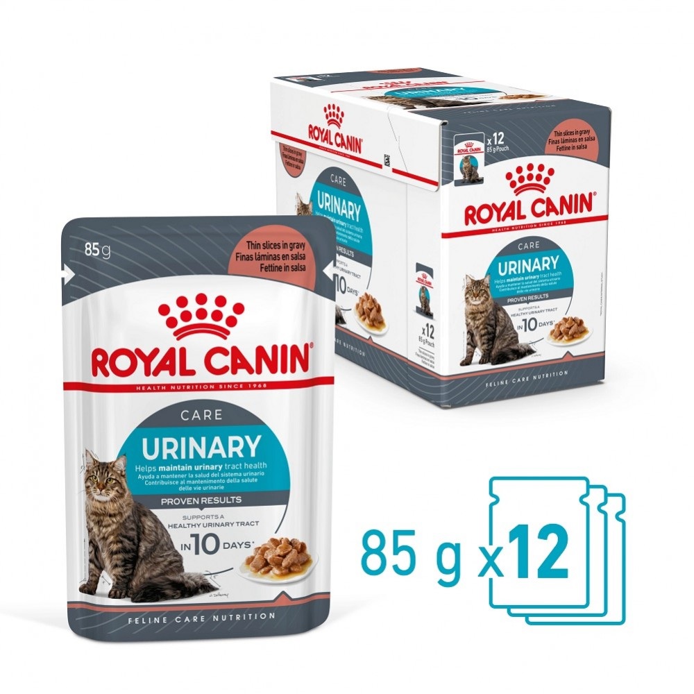 Royal Canin Urinary Care Chunks In Gravy Pouches /Храна За Израснали Котки Подпомагаща Поддържането На Здрава Пикочна Система/-12x85гр Royal Canin Urinary Care Chunks In Gravy Pouches /Храна За Израснали Котки Подпомагаща Поддържането На Здрава Пикочна Система/-12x85гр