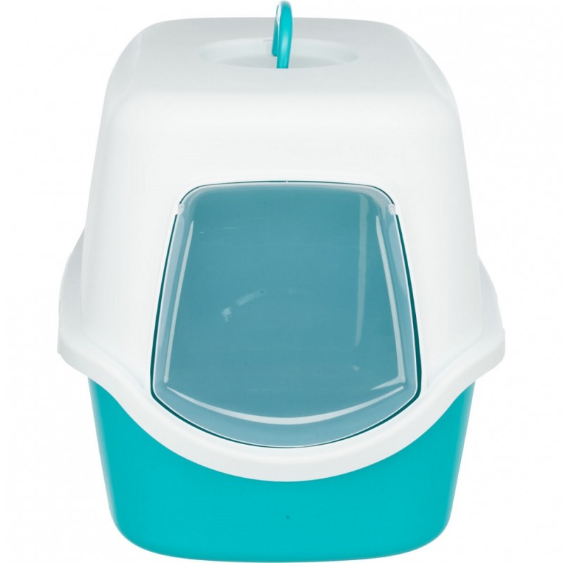 Trixie Vico Litter Tray Turquoise /Закрита Котешка Тоалетна/-56x40x40см Trixie Vico Litter Tray Turquoise /Закрита Котешка Тоалетна/-56x40x40см
