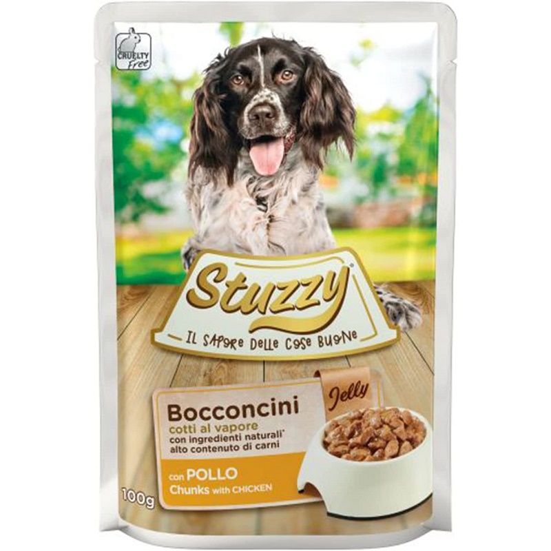 Stuzzy Dog Chunks With Chicken In Jelly /Храна За Израснали Кучета С Пилешко Месо В Желе/-6х100гр Stuzzy Dog Chunks With Chicken In Jelly /Храна За Израснали Кучета С Пилешко Месо В Желе/-6х100гр