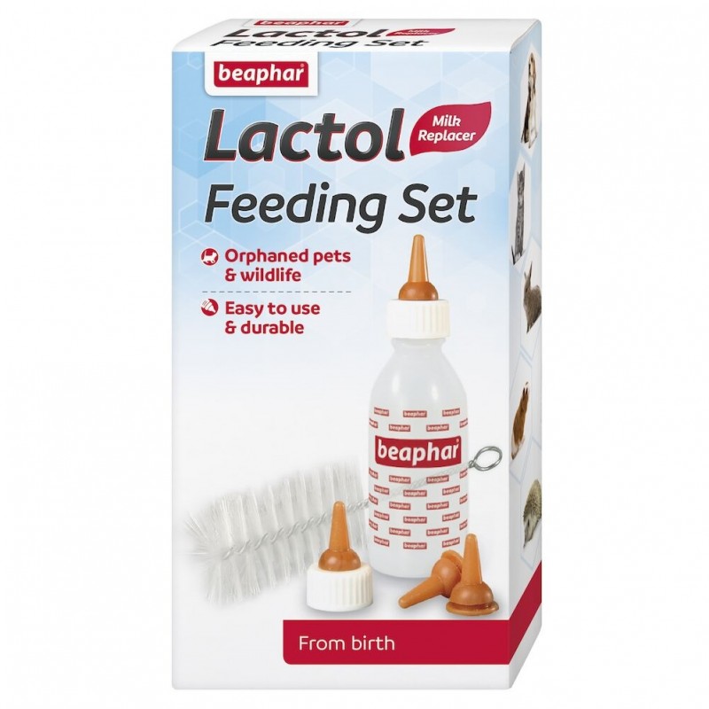 Beaphar Lactol Nursing Set /Шише За Кърмене C Допълнителни Накрайници И Четка За Почистване/-35мл Beaphar Lactol Nursing Set /Шише За Кърмене C Допълнителни Накрайници И Четка За Почистване/-35мл
