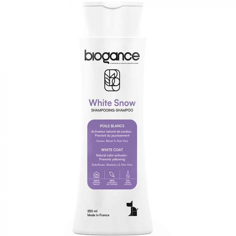 Biogance White Snow Shampoo /Шампоан За Кучета С Бяла Козина/-250мл