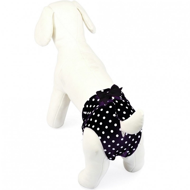 Camon Polka-Dotted Pants Black Tg.2 /Панталонки За Женски Кучета/-30см Camon Polka-Dotted Pants Black Tg.2 /Панталонки За Женски Кучета/-30см