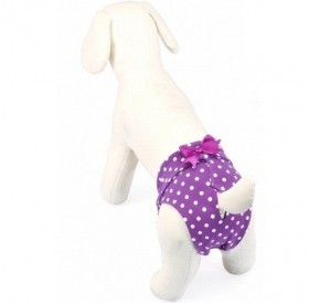Camon Polka-Dotted Pants Violet Tg.1 /Панталонки За Женски Кучета/-30см