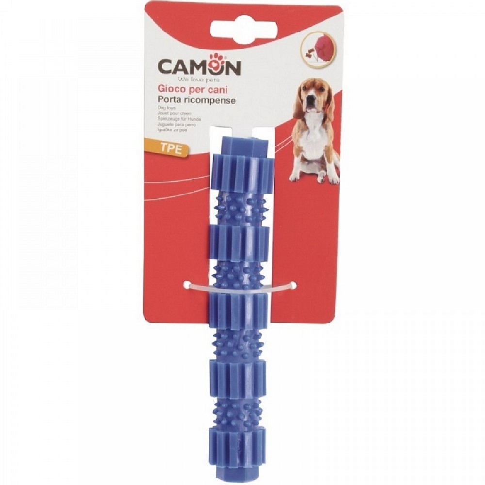 Camon TPE Cylinder-Shaped Treat Dog Toy /Играчка За Куче От Термопластична Гума Цилиндър Разпределящ Награди/-Ø3x18см Camon TPE Cylinder-Shaped Treat Dog Toy /Играчка За Куче От Термопластична Гума Цилиндър Разпределящ Награди/-Ø3x18см