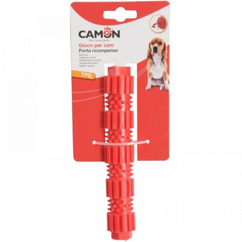 Camon TPE Cylinder-Shaped Treat Dog Toy /Играчка За Куче От Термопластична Гума Цилиндър Разпределящ Награди/-Ø3x18см Camon TPE Cylinder-Shaped Treat Dog Toy /Играчка За Куче От Термопластична Гума Цилиндър Разпределящ Награди/-Ø3x18см