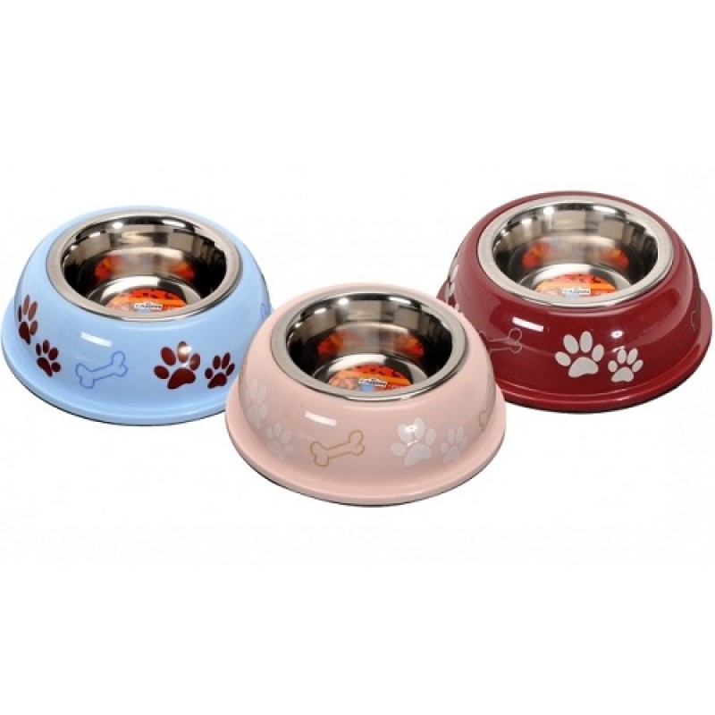 Camon Colourful Plastic And Steel Bowl 400ml /Метална Купа С Пластмасова Поставка 0,4л/-Ø13см Camon Colourful Plastic And Steel Bowl 400ml /Метална Купа С Пластмасова Поставка 0,4л/-Ø13см