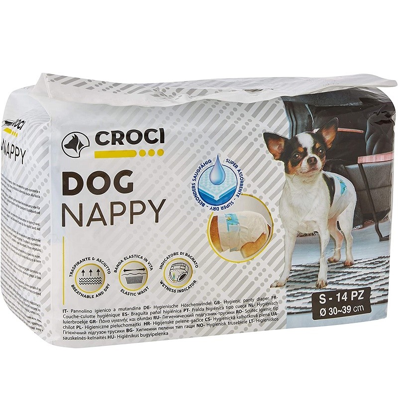 Croci Dog Nappy Small /Памперс-Гащи 23-25см/-14бр Croci Dog Nappy Small /Памперс-Гащи 23-25см/-14бр