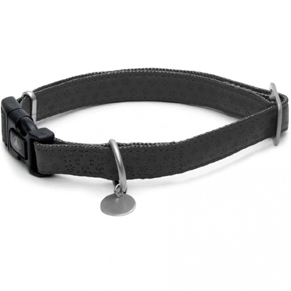Croci Mylord Collar Black Medium /Двупластов Нашийник За Куче/-2x35-50см