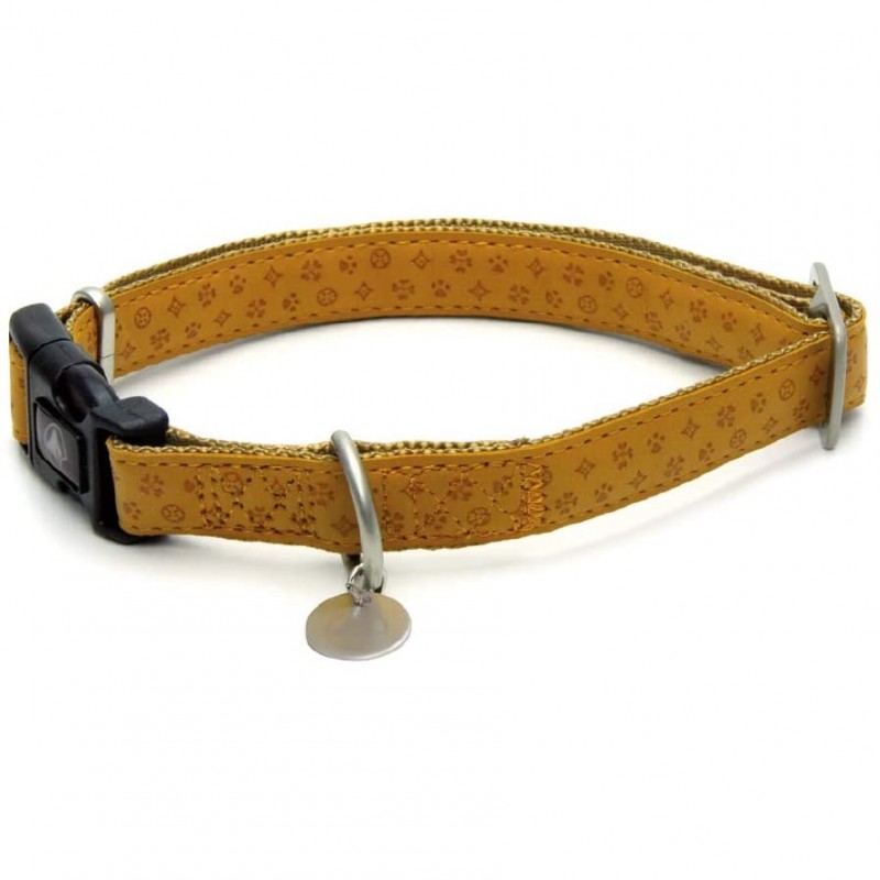 Croci Mylord Collar Beige Large /Двупластов Нашийник За Куче/-2,5x48-70см Croci Mylord Collar Beige Large /Двупластов Нашийник За Куче/-2,5x48-70см