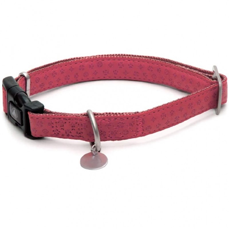 Croci Mylord Collar Pink Small /Двупластов Нашийник За Куче/-1,5x26-40см