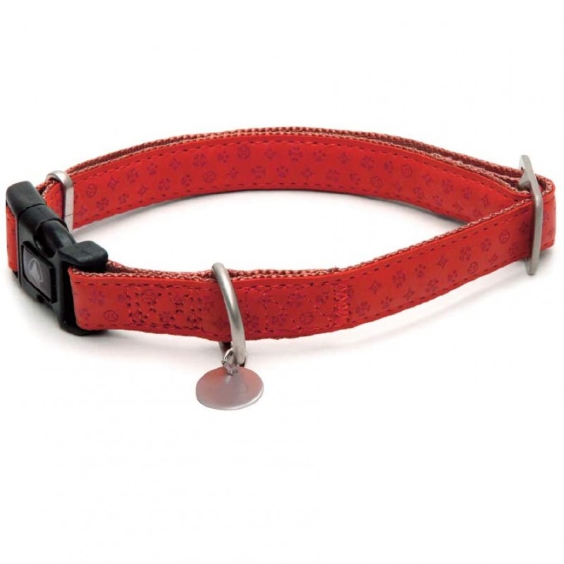 Croci Mylord Collar Red Large /Двупластов Нашийник За Куче/-2,5x48-70см Croci Mylord Collar Red Large /Двупластов Нашийник За Куче/-2,5x48-70см