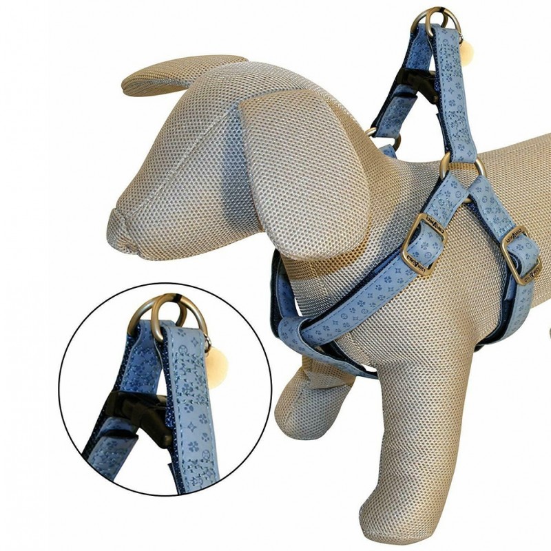 Croci Mylord Harness Light Blue Large /Двупластов Нагръдник За Куче/-2,5x60-100см Croci Mylord Harness Light Blue Large /Двупластов Нагръдник За Куче/-2,5x60-100см