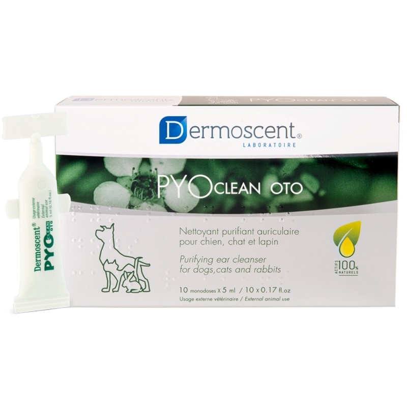 Dermoscent PYOclean Oto /Монодози За Профилактика И Лечение На Външен Отит При Кучета Котки И Зайчета/-10бр Dermoscent PYOclean Oto /Монодози За Профилактика И Лечение На Външен Отит При Кучета Котки И Зайчета/-10бр