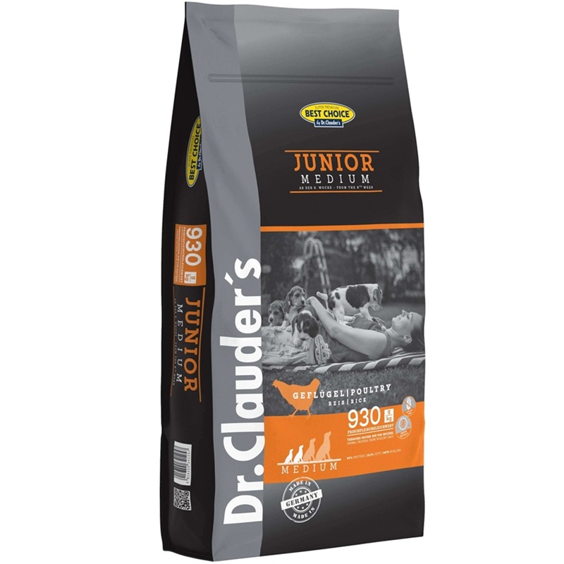 Dr.Clauder's Best Choice Junior Medium /Пълноценна Храна За Подрастващи Кученца Средни Породи/-12,5кг Dr.Clauder's Best Choice Junior Medium /Пълноценна Храна За Подрастващи Кученца Средни Породи/-12,5кг