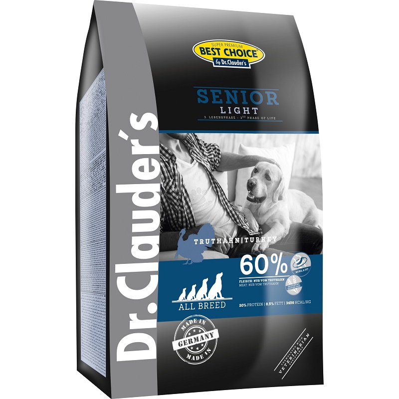 Dr.Clauder's Best Choice Senior/Light /Пълноценна Храна За Възрастни Кучета Или Кучета С Наднормено Тегло/-12,5кг Dr.Clauder's Best Choice Senior/Light /Пълноценна Храна За Възрастни Кучета Или Кучета С Наднормено Тегло/-12,5кг