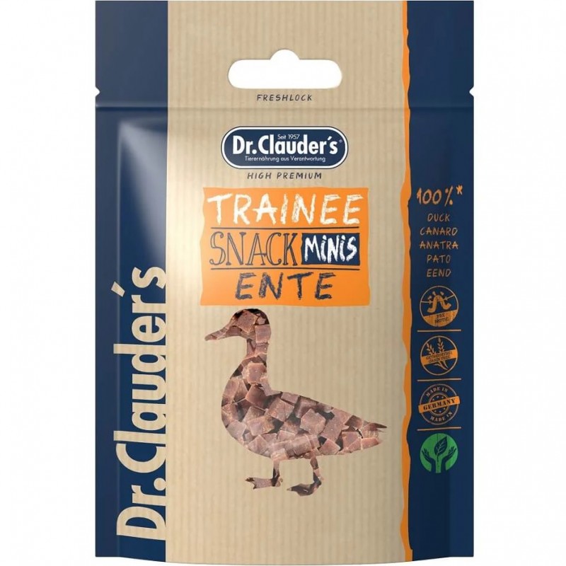 Dr.Clauder's Trainee Snack Minis Duck /Меки Лакомства За Куче И Коте Кубчета От Патешко Месо/-50гр Dr.Clauder's Trainee Snack Minis Duck /Меки Лакомства За Куче И Коте Кубчета От Патешко Месо/-50гр