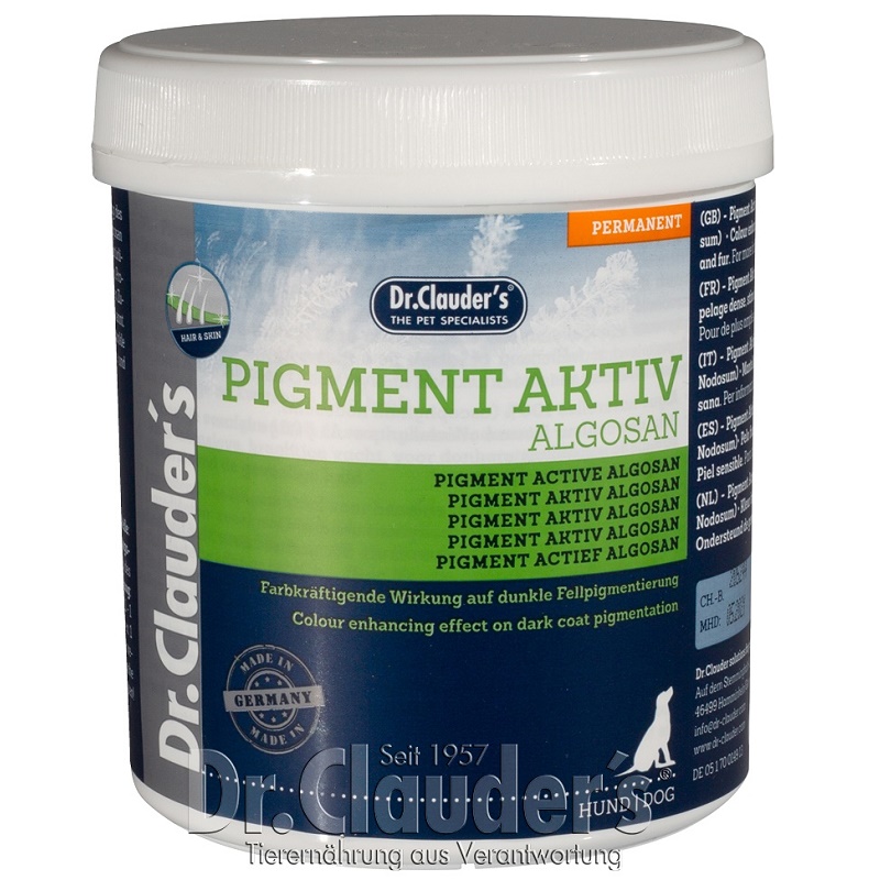 Dr.Clauder's Hair&Skin Pigment Active Algosan /Хранителна Добавка За Кучета С Морски Водорасли/-400гр Dr.Clauder's Hair&Skin Pigment Active Algosan /Хранителна Добавка За Кучета С Морски Водорасли/-400гр