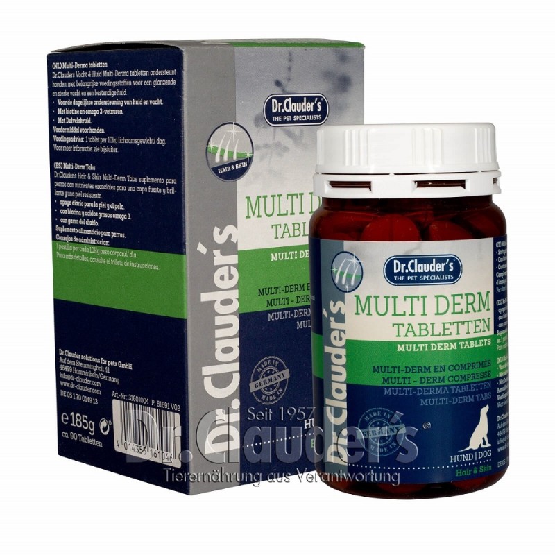 Dr.Clauder’s Hair&Skin Multi Derm Tablets /Таблетки За Кучета За Здрава Кожа И Красива Козина/-90бр Dr.Clauder’s Hair&Skin Multi Derm Tablets /Таблетки За Кучета За Здрава Кожа И Красива Козина/-90бр