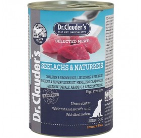Dr.Clauder's Selected Meat Coalfish&Brown Rice /Пълноценна Храна За Израснали Кучета С Американска Треска И Кафяв Ориз/-400гр