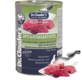 Dr.Clauder's Selected Meat Duck&Sweet Potato /Пълноценна Храна За Израснали Кучета С Патешко Месо И Сладки Картофи/-400гр