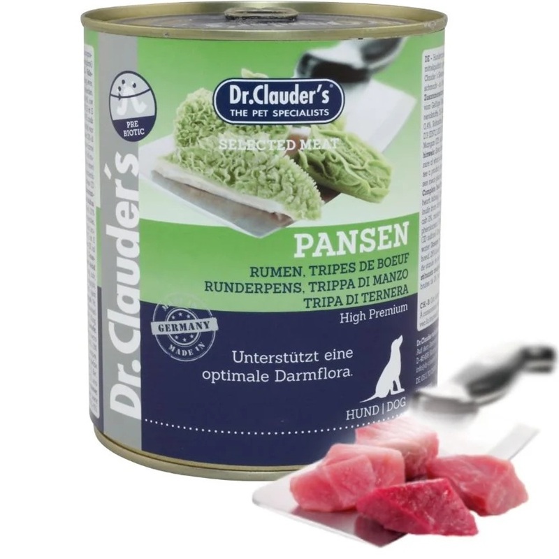 Dr.Clauder's Selected Meat Rumen /Пълноценна Храна За Израснали Кучета С Телешко Шкембе/-800гр Dr.Clauder's Selected Meat Rumen /Пълноценна Храна За Израснали Кучета С Телешко Шкембе/-800гр