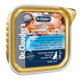 Dr.Clauder's Selected Meat Salmon&Rice /Пълноценна Храна За Израснали Кучета Със Сьомга И Ориз/-100гр Dr.Clauder's Selected Meat Salmon&Rice /Пълноценна Храна За Израснали Кучета Със Сьомга И Ориз/-100гр
