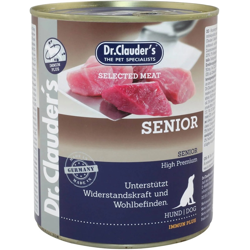 Dr.Clauder's Selected Meat Senior /Пълноценна Храна За Възрастни Кучета/-800гр Dr.Clauder's Selected Meat Senior /Пълноценна Храна За Възрастни Кучета/-800гр