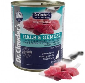 Dr.Clauder's Selected Meat Veal&Vegetables /Пълноценна Храна За Израснали Кучета С Телешко Месо И Зеленчуци/-800гр