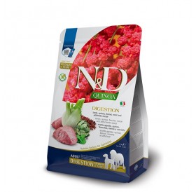 N&D Quinoa Canine Adult Medium&Maxi Digestion Lamb /Пълноценна Храна За Израснали Кучета Средни И Едри Породи С Чувствителен Стомах С Агнешко Месо И Киноа/-2,5кг