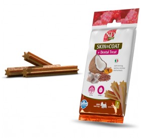 N&D Quinoa Dental Treat Skin&Coat Herring Adult Mini /Дентални Лакомства За Кучета Дребни Породи За Красива Козина И Здрава Кожа С Херинга И Киноа/-7бр