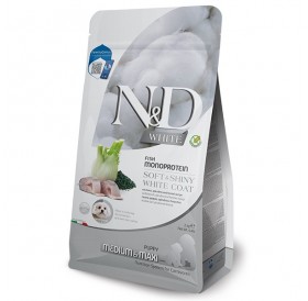 N&D White Canine Puppy Medium&Maxi Fish Monoprotein /Пълноценна Монопротеинова Храна За Подрастващи Кученца Средни И Едри Породи С Бяла Козина С Лаврак Спирулина И Фенел/-2кг N&D White Canine Puppy Medium&Maxi Fish Monoprotein /Пълноценна Монопротеинова Храна За Подрастващи Кученца Средни И Едри Породи С Бяла Козина С Лаврак Спирулина И Фенел/-2кг