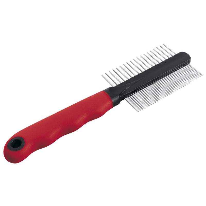 Ferplast GRO 5864 Dog&Cat Comb With Chrome Teeth /Двустранен Гребен/-20,3x6,4см Ferplast GRO 5864 Dog&Cat Comb With Chrome Teeth /Двустранен Гребен/-20,3x6,4см