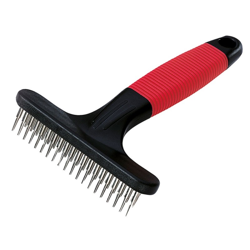 Ferplast GRO 5874 Dog&Cat Rake With Rotating Teeth /Двуредово Гребло С Къси Въртящи Се Зъбци/-11см Ferplast GRO 5874 Dog&Cat Rake With Rotating Teeth /Двуредово Гребло С Къси Въртящи Се Зъбци/-11см