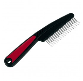 Ferplast GRO 5878 Dog&Cat Comb With Chrome Rotating Teeth /Двуредов Гребен С Въртящи Се Зъбци/-19,8x5,5см