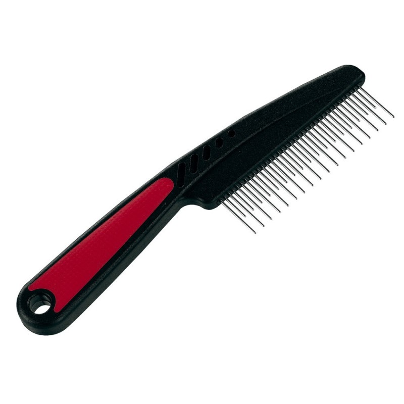 Ferplast GRO 5878 Dog&Cat Comb With Chrome Rotating Teeth /Двуредов Гребен С Въртящи Се Зъбци/-19,8x5,5см Ferplast GRO 5878 Dog&Cat Comb With Chrome Rotating Teeth /Двуредов Гребен С Въртящи Се Зъбци/-19,8x5,5см