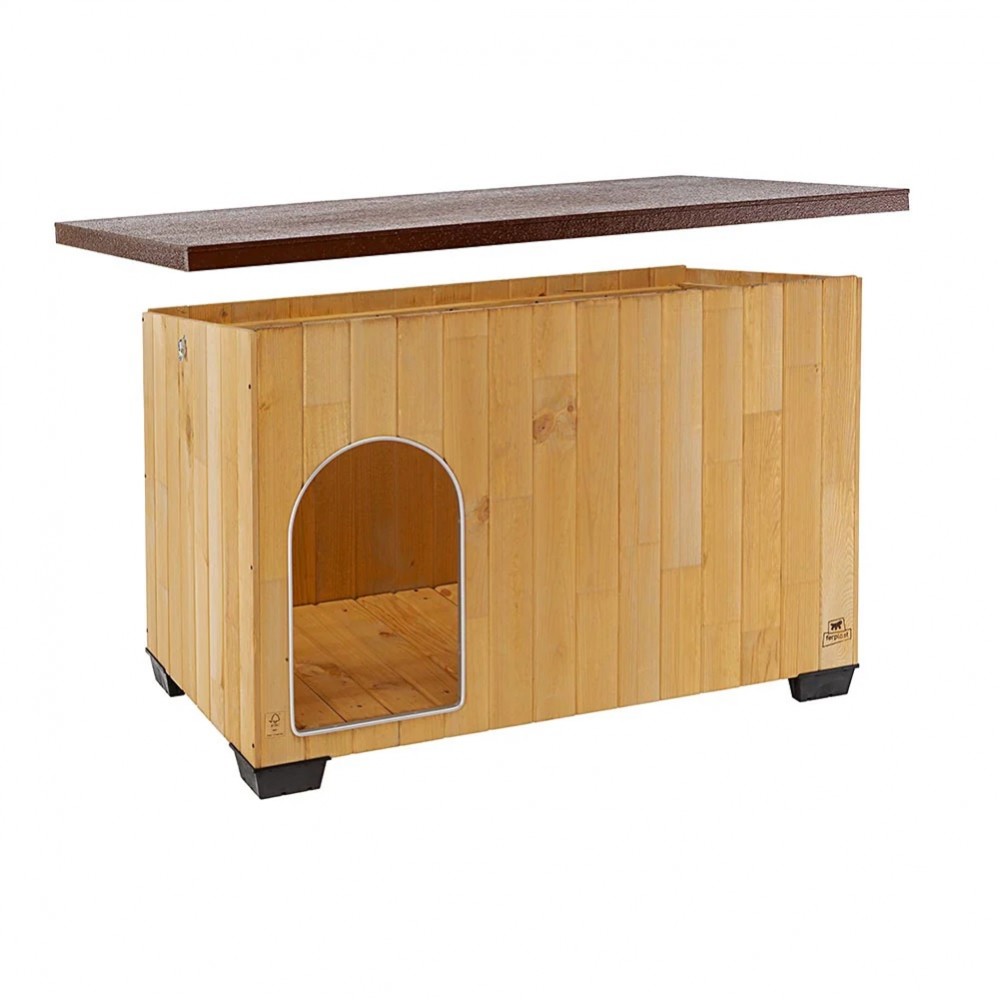 Ferplast Baita 120 /Дървена Къща За Куче/-140x85,5x87см Ferplast Baita 120 /Дървена Къща За Куче/-140x85,5x87см