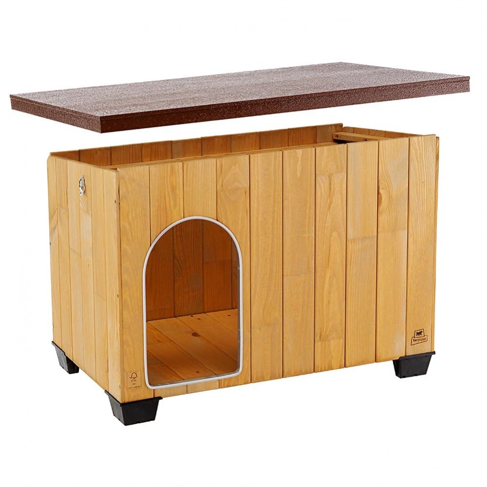 Ferplast Baita 80 /Дървена Къща За Куче/-95,5x65x65,5см Ferplast Baita 80 /Дървена Къща За Куче/-95,5x65x65,5см
