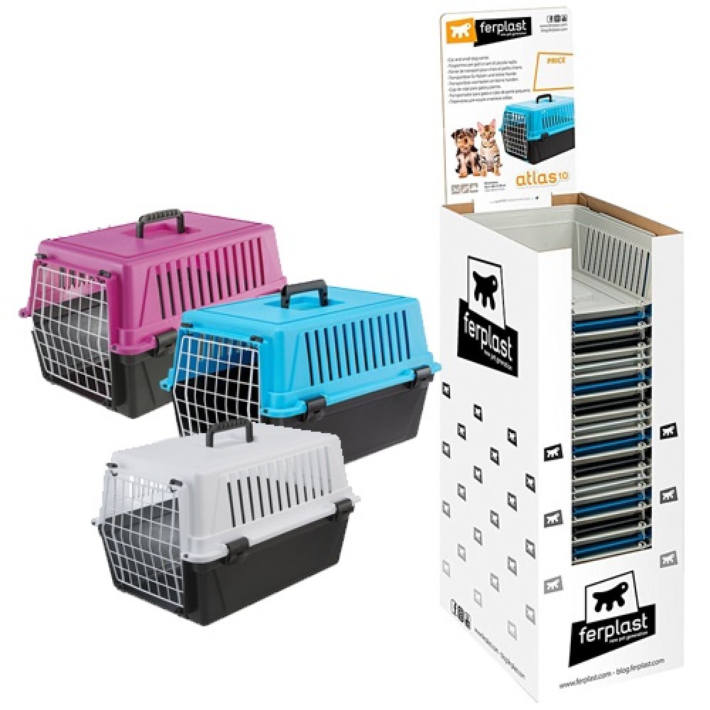 Ferplast Atlas 10 /Оборудвана Пластмасова Транспортна Чанта/-32,5x48x29см Ferplast Atlas 10 /Оборудвана Пластмасова Транспортна Чанта/-32,5x48x29см