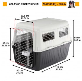 Ferplast Atlas 80 Professional /Оборудвана Пластмасова Транспортна Чанта/-80x118x88см