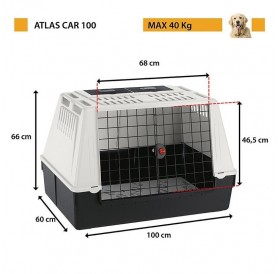 Ferplast Atlas Car 100 /Транспортна Клетка За Комби Или Джип/-100x60x66см