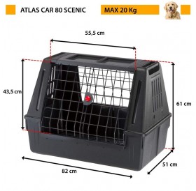 Ferplast Atlas Car 80 Scenic /Транспортна Клетка За Комби Или Джип/-82x51x61см