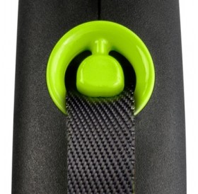 Flexi Black Design S Tape Green /Автоматичен Повод За Кучета До 15кг Лента/-5м