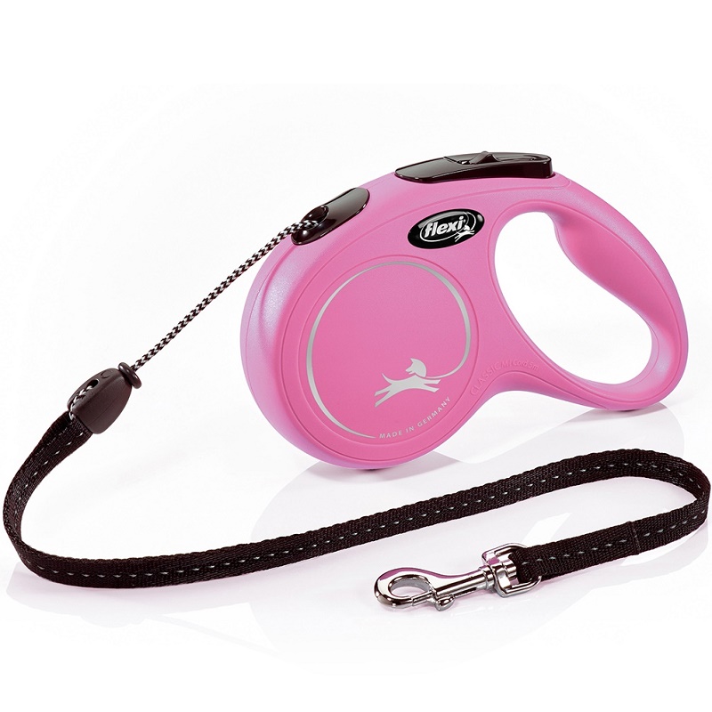 Flexi Classic Medium Cord Pink /Автоматичен Повод За Кучета До 20кг Въже/-5м Flexi Classic Medium Cord Pink /Автоматичен Повод За Кучета До 20кг Въже/-5м
