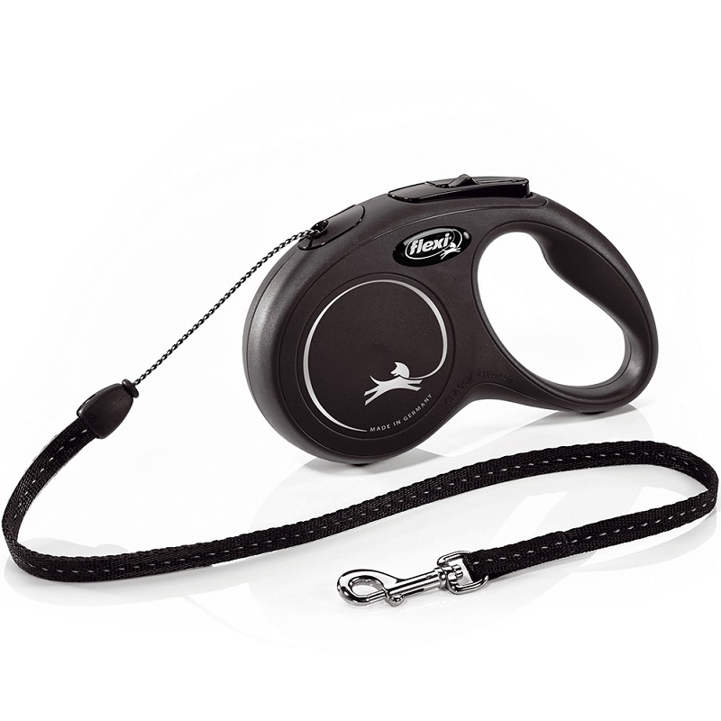 Flexi Classic Small Cord Black /Автоматичен Повод За Кучета До 12кг Въже/-5м Flexi Classic Small Cord Black /Автоматичен Повод За Кучета До 12кг Въже/-5м