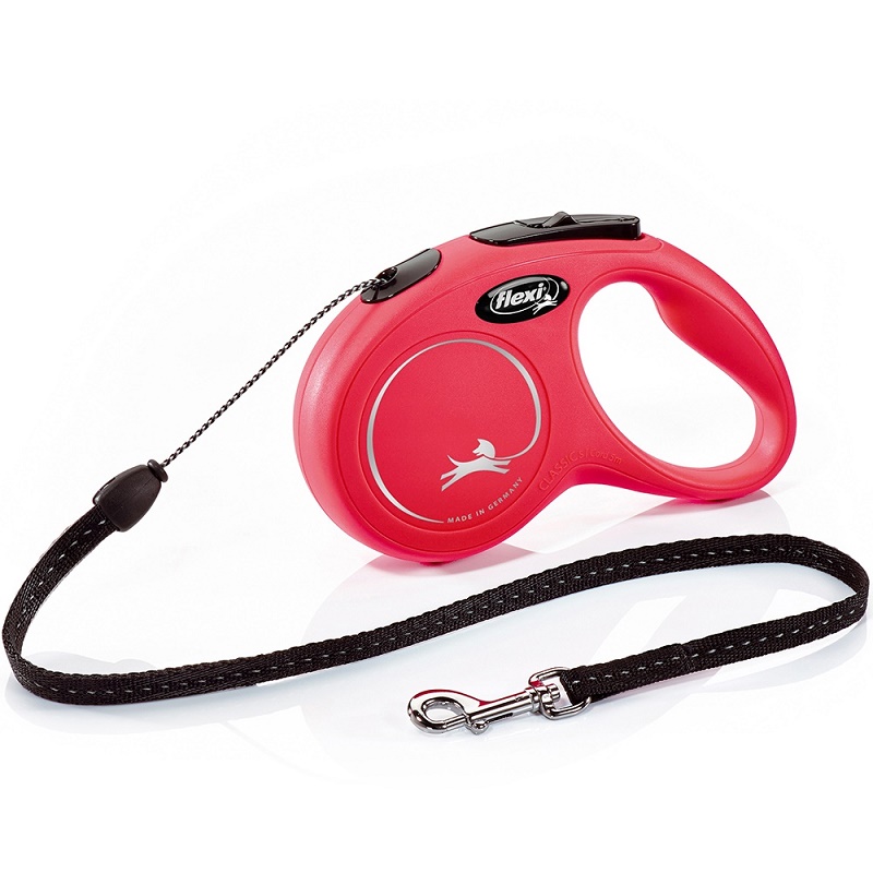 Flexi Classic Small Cord Red /Автоматичен Повод За Кучета До 12кг Въже/-5м Flexi Classic Small Cord Red /Автоматичен Повод За Кучета До 12кг Въже/-5м