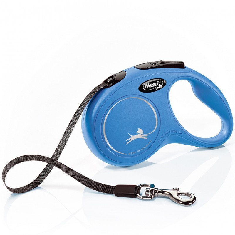 Flexi Classic Small Tape Blue /Автоматичен Повод За Кучета До 15кг Лента/-5м Flexi Classic Small Tape Blue /Автоматичен Повод За Кучета До 15кг Лента/-5м