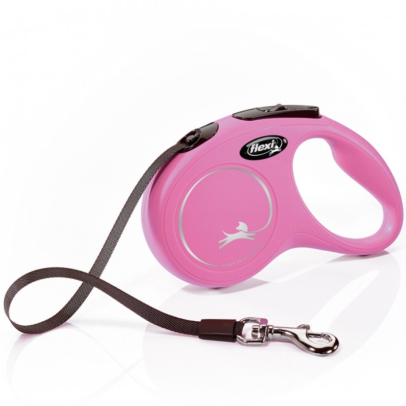 Flexi Classic Small Tape Pink /Автоматичен Повод За Кучета До 15кг Лента/-5м Flexi Classic Small Tape Pink /Автоматичен Повод За Кучета До 15кг Лента/-5м