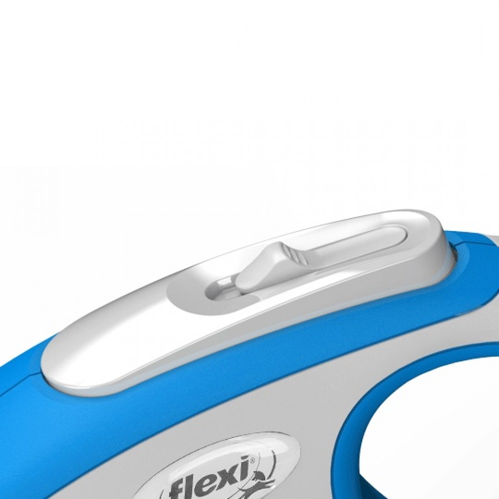 Flexi New Comfort Small Tape Blue /Автоматичен Повод За Кучета До 15кг Лента/-5м